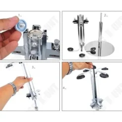 TD® TECH RABATT Hållare för 6 designflaskor med alkoholdispenser 1,5 oz (43 ml) i aluminium