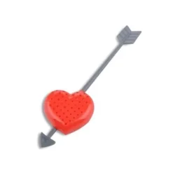 Teaboll - Deco Maison - Hjärta genomborrat av en pil - Plast - 16 cm - Kökstillbehör