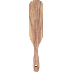 Teak Spatel Platt Form Livsmedelsgodkänd Trä Matlagningsspatel För Hemkök Matlagning (29x5,5cm)