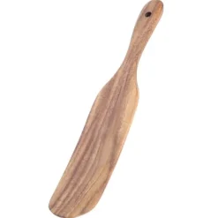 Teak Spatel Platt Form Livsmedelsgodkänd Trä Matlagningsspatel För Hemkök Matlagning (29x5,5cm)