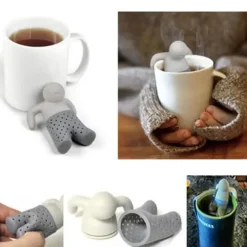 Teapåse - Teablads - Livsmedelssilikon - Färg grå - Temperatur -40 till 250°C