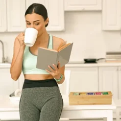 Teaskrin, Bambu, 9x37x20 cm, Natur