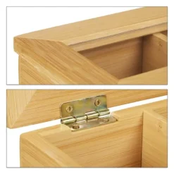 Teaskrin, Bambu, 9x37x20 cm, Natur