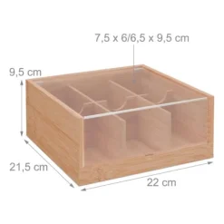 Teaskrin, 9,5x22x21,5 cm, Natur