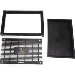 Tebricka med vattenförvaring och dränering för Gongfu teceremoni - Svart