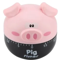 Tecknad gris kökstimer - sött och effektivt verktyg för matlagningstid