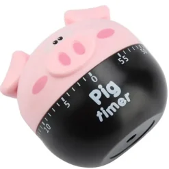 Tecknad gris kökstimer - sött och effektivt verktyg för matlagningstid