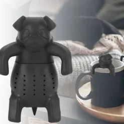 Tecknad Hund Silikon Lös Tesil Infuser Filter Gadget Tetillbehör