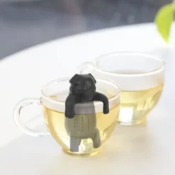 Tecknad Hund Silikon Lös Tesil Infuser Filter Gadget Tetillbehör