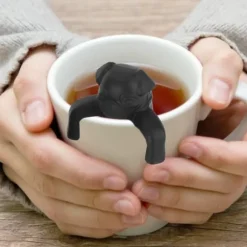 Tecknad Hund Silikon Lös Tesil Infuser Filter Gadget Tetillbehör