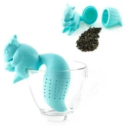 Teefilter - Ekorr - Silikon - Rolig - Muggklipp - Löst te