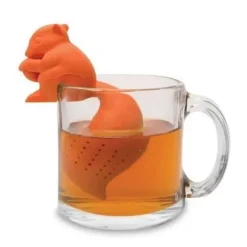 Teefilter - Ekorr - Silikon - Rolig - Muggklipp - Löst te