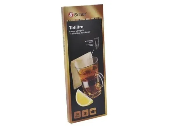 Tefilter lange ubleget - (20 pakker x 50 stk.)