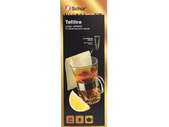 Tefilter långa 50st/förpackning Oblekta 360x65x65mm (50EA)