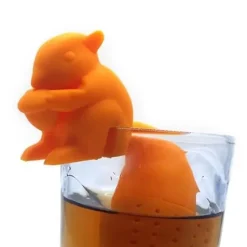 Teinfuser - Ekorr - Silikon - Blå - Lätt att rengöra - 69x71x25mm