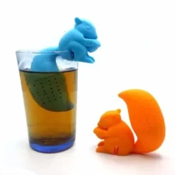 Teinfuser - Ekorr - Silikon - Blå - Lätt att rengöra - 69x71x25mm