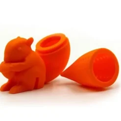 Teinfuser - 8sanone - Ekorre - Livsmedelsklassad silikon - 7cm x 7cm x 3cm - Unisex