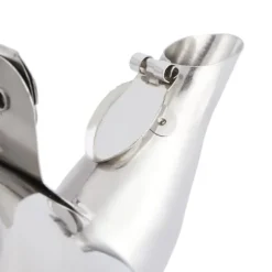 Tekanna i rostfritt stål i 304, platt botten, induktionskokare, vattenkokare, tekanna med filter, silver, 16 cm, 1,2 l