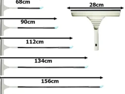 Teleskopisk Borste för Fönsterputs – 68–156 cm