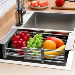 Teleskopisk Durkslag för Grönsaker & Disk