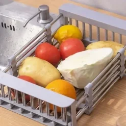 Teleskopisk Durkslag för Grönsaker & Disk