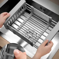 Teleskopisk Durkslag för Grönsaker & Disk