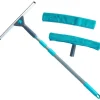 Teleskopisk fönstermopp med gummiskrapa 57-128 cm 4 st.