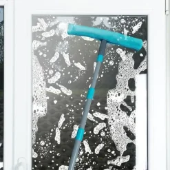 Teleskopisk fönstermopp med gummiskrapa 57-128 cm 4 st.