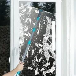 Teleskopisk fönstermopp med gummiskrapa 57-128 cm 4 st.