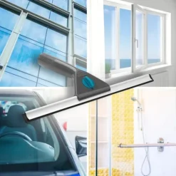 Teleskopisk fönstermopp med gummiskrapa 57-128 cm 4 st.