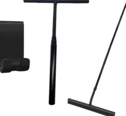 Teleskopisk gummiskrapa för glas, rent vatten, fönsterputsare för skjutdörr, 28 cm