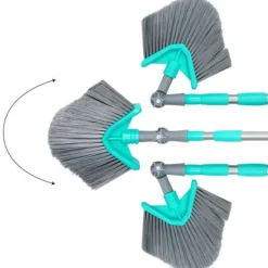 Teleskopisk kvast för damm och spindelnät, triangulär, 140-327 cm