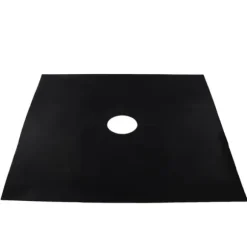 Återanvändbar gasspisskyddssats i glasfiber (6 st) - köksredskap (svart)