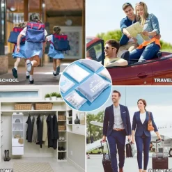 Återanvändbara blixtlåspåsar, 30 st vattentäta frostade plastpåsar, för kläder, underkläder, skor och andra accessoarer