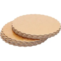 Återanvändbara dubbelsidiga runda tårtbrädor för bröllop och födelsedagsfest - Set med 10 (12 tum)