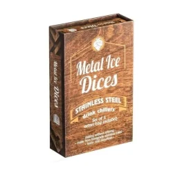 Återanvändbara tärningar ostisbitar (4 stycken) metall rostfritt stål