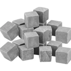 Återanvändbara whiskystenar - set med 9, perfekt för att kyla vin och drycker