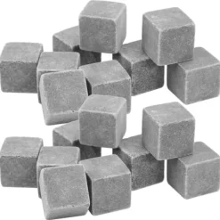 Återanvändbara whiskystenar - set med 9, perfekt för att kyla vin och drycker