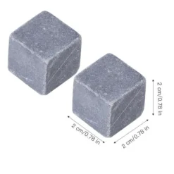 Återanvändbara whiskystenar - KIMISS - 9 stycken - Vit