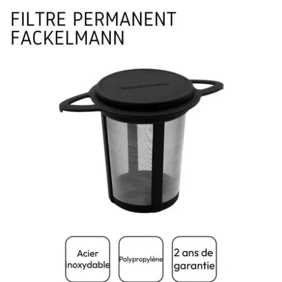 Återanvändbart tefilter för tekanna och teservis Fackelmann