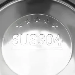 Termobehållare för mat - Rund termo-hink - 10 l - Metall - Isolerad för varmhållning - Ljusgrå