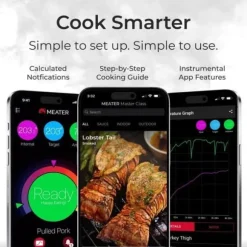 Termometer - MEATER SE - Bluetooth - App med realtidsuppdateringar - 1 styck