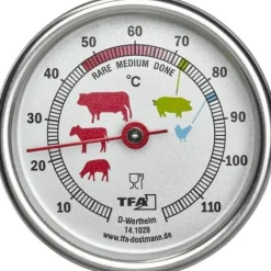 Termometer med brats TFA i rostfritt stål 14.1028