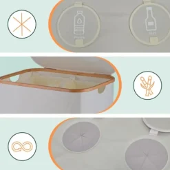 Återvinningskärl, 68,5x57x37 cm, 80x57x37 cm