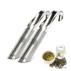 Tesil i rostfritt stål Paket med 2 tesil som är lätt att rengöra