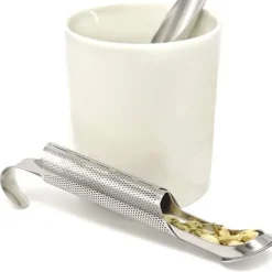 Tesil i rostfritt stål Paket med 2 tesil som är lätt att rengöra