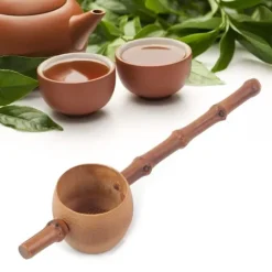 Tesilar Naturligt bambu-tefilter Köksredskap för te (hål i bambustång)