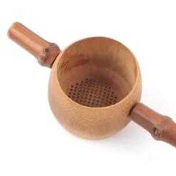 Tesilar Naturligt bambu-tefilter Köksredskap för te (hål i bambustång)