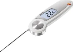 testo testo 104 Termometer (HACCP) Kalibrerad (ISO) Mätområde temperatur -50 till 250 °C Sensortyp NTC Överensstämmer med HACCP (livsmedelssäkerhet) | CDON