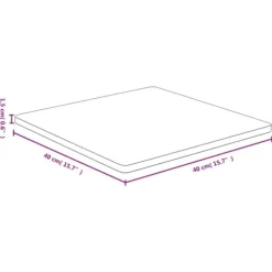 The Living Store Bordsskiva 40x40x1,5 cm bambu - Bordsskivor